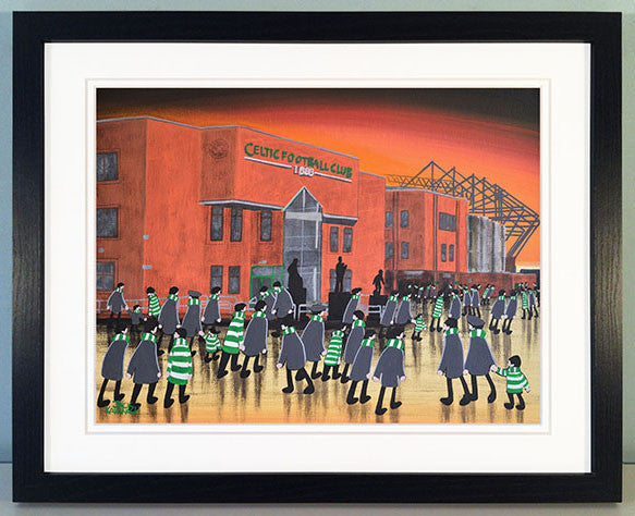 CELTIC - Celtic Park At Night framed print