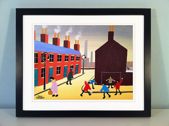KICKABOUT IN THE STREET - framed print