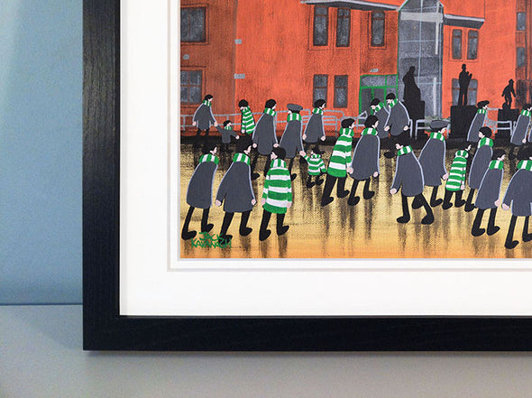 CELTIC - Celtic Park At Night framed print