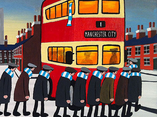 MANCHESTER CITY - Going To The Match framed print