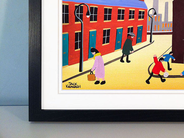 KICKABOUT IN THE STREET - framed print