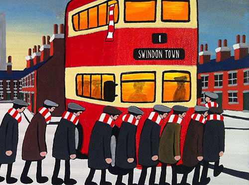 SWINDON TOWN - Going To The Match framed print