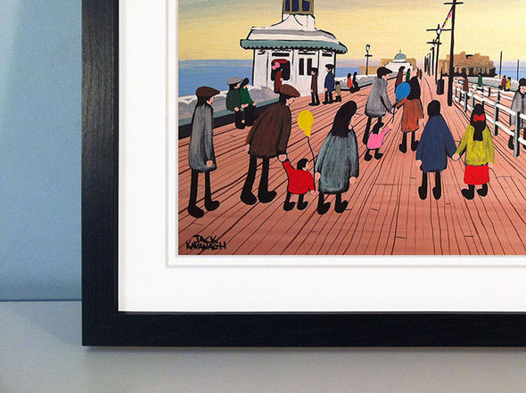 A DAY OUT IN BLACKPOOL - framed print