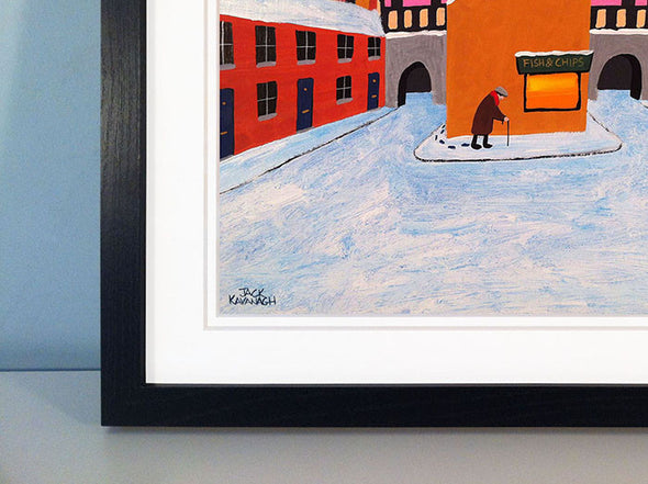 OFF TO THE CHIPPY - framed print