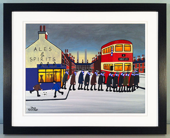 CARDIFF CITY - Going To The Match framed print