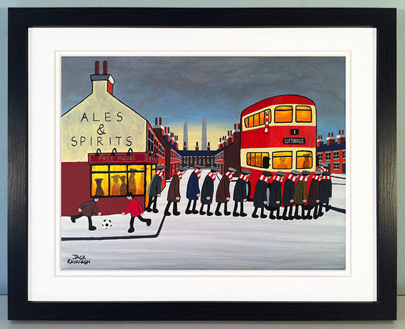 CLIFTONVILLE - Going To The Match framed print